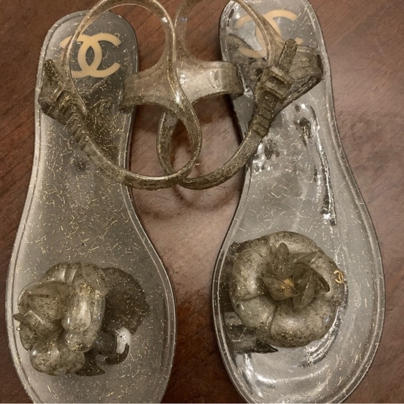 Chanel jelly sandals size 7 - Picture 2 of 3